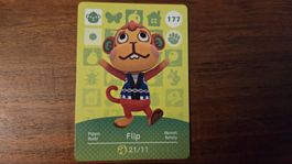 Animal Crossing amiibo Karte,  Flip / Pippo, Nr. 177
