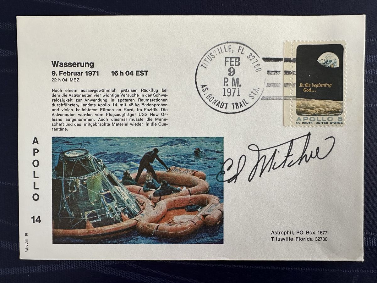 Autografi: Autogramm / Unterschrift Ed Mitchell Apollo 14 von 1971 – Usato da Steffisburg venduto da bwt56 2