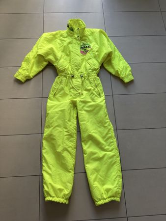 Skianzug Elho neongelb Retro Vintage Gr. M