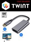 Adaptateur USB C vers HDMI, Type C 4K USB 3.1 HDTV [TWINT]