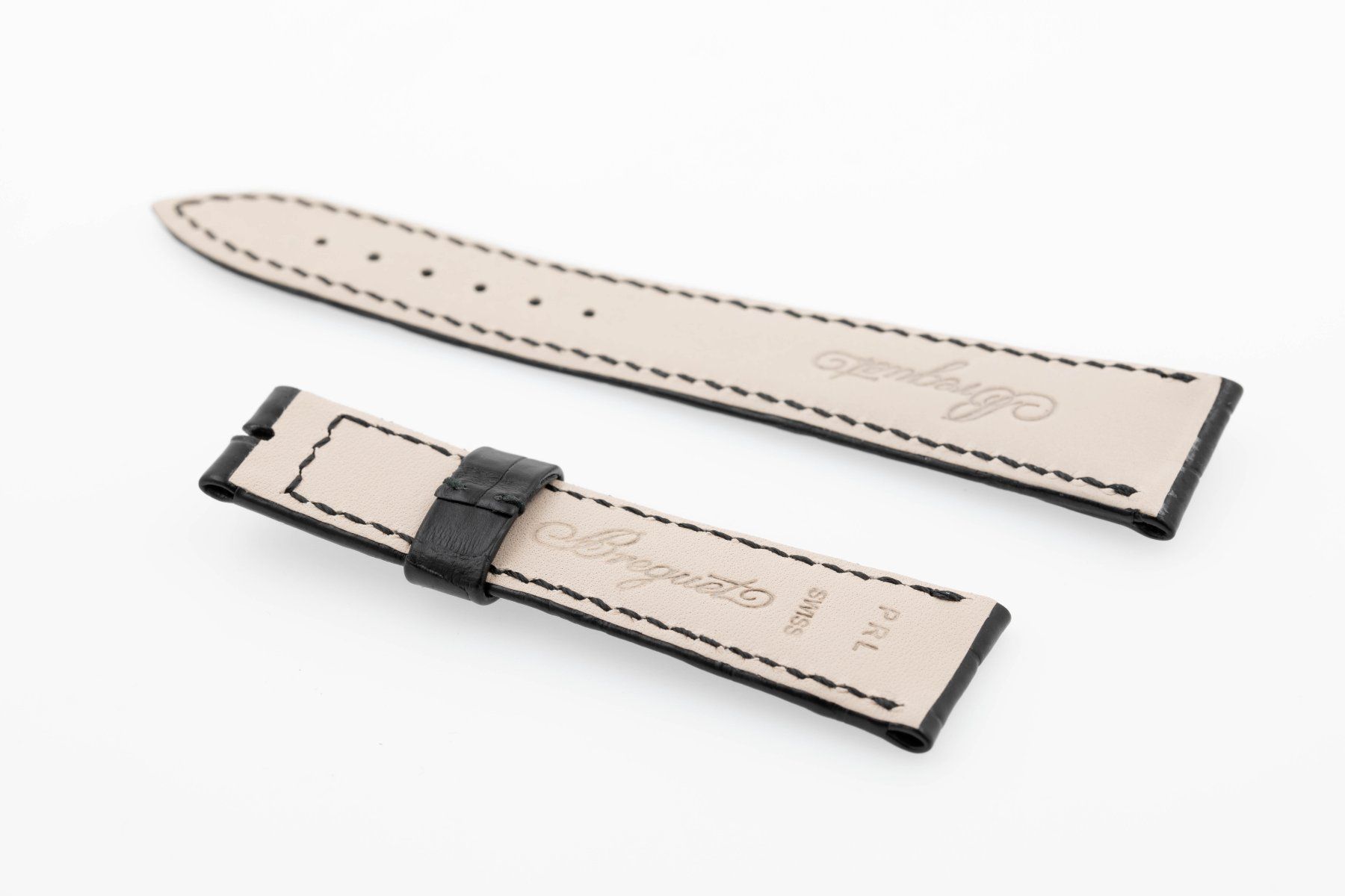 Breguet Bracciali & Braccialetti: Breguet black leather strap with single holder 20mm NEW – Nuovo (secondo la descrizione) da Epalinges venduto da bracelet123 1
