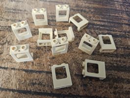 lego 60032 lot de 12 pièces Tan Window 1 x 2 x 2 Plane,