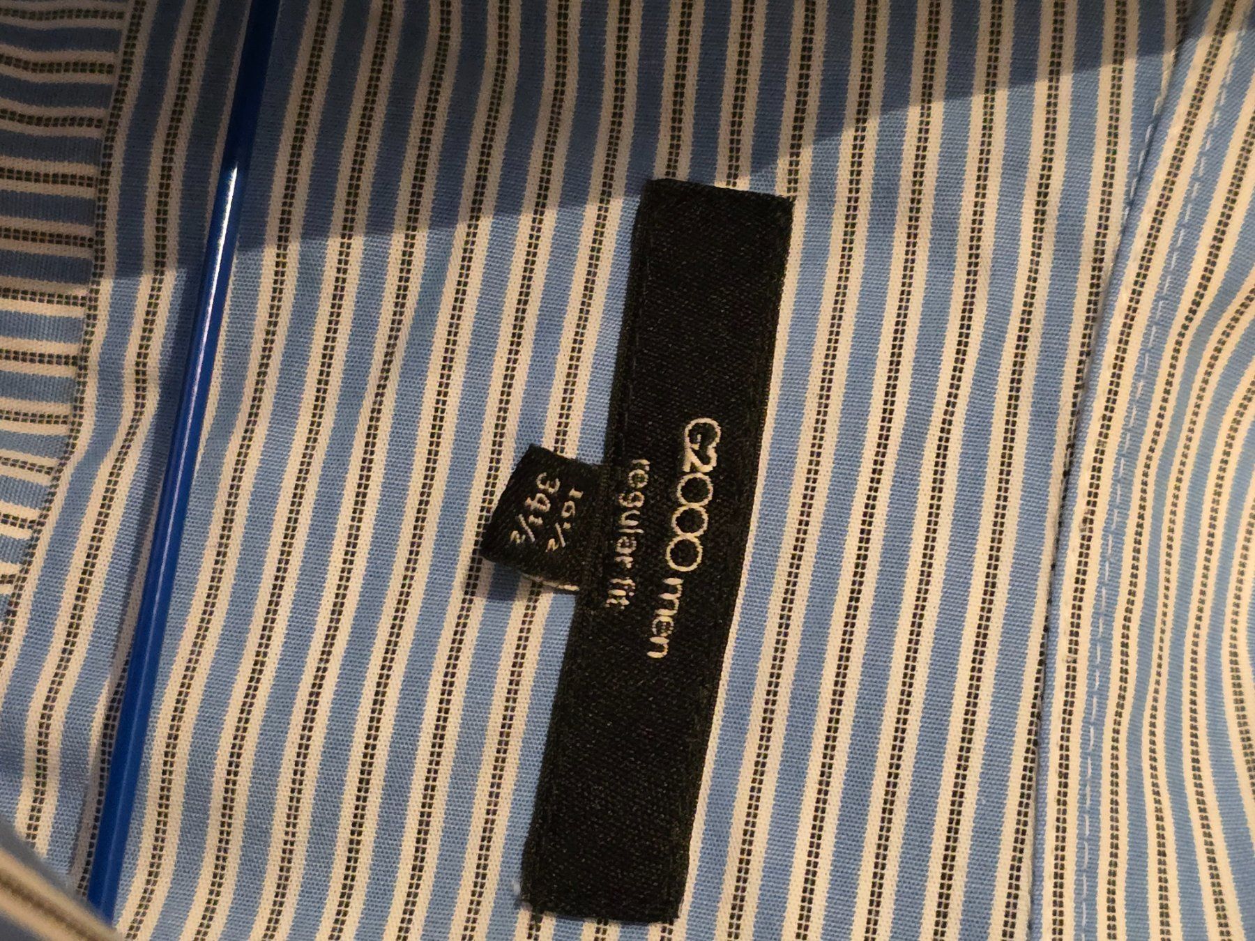 Camicie: G2000 Herrenhemd blau/weiss gestreift Gr. 39/40 – Usato da Büttikon AG venduto da Amineah 1