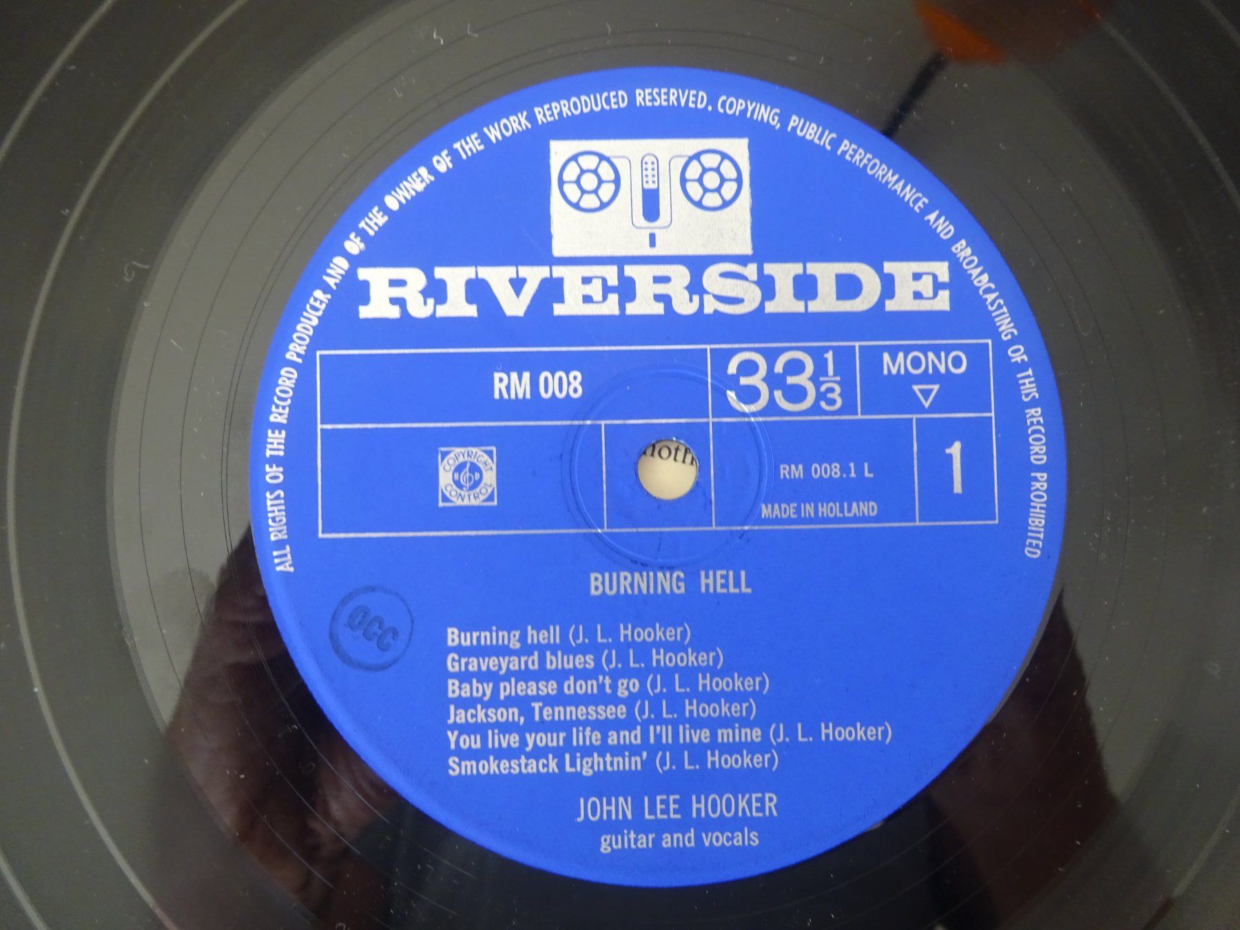 Dischi in vinile: JOHN LEE HOOKER ** BURNING HELL ** ORIG. 1964 ** AKTION 37.- – Usato da Luzern venduto da xrayspex99 5