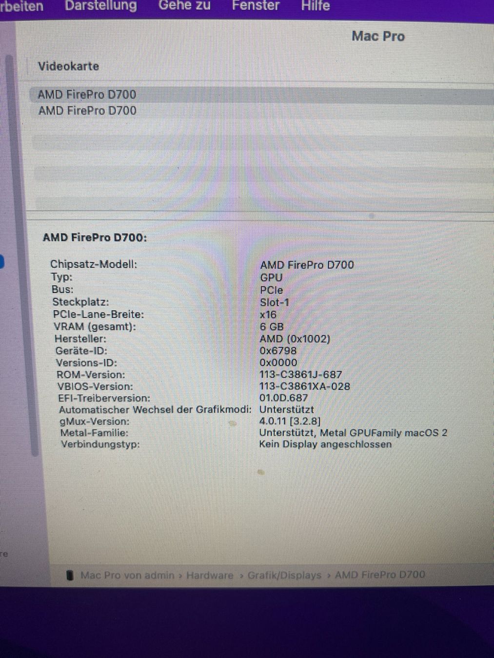 Apple PC: Mac Pro 2013, 3.5GHz 6-Core Xeon E5, 16 Ram, 1TB SSD #04 – Usato da Dietikon venduto da speedkauf 4