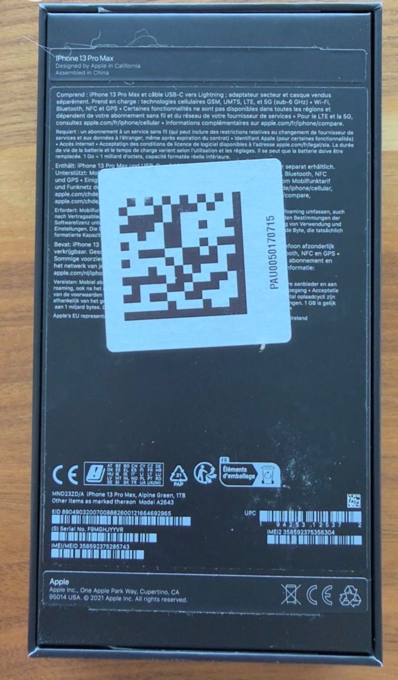 Apple Telefoni cellulari / Smartphones: iPhone 13 Pro Max - Alpingrün- 1 TB Speicher – Usato da Fällanden venduto da fai_n5tr 7