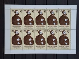 DDR 1982 Kleinbogen Mi.Nr.2755 Martin Luther. Postfrisch.