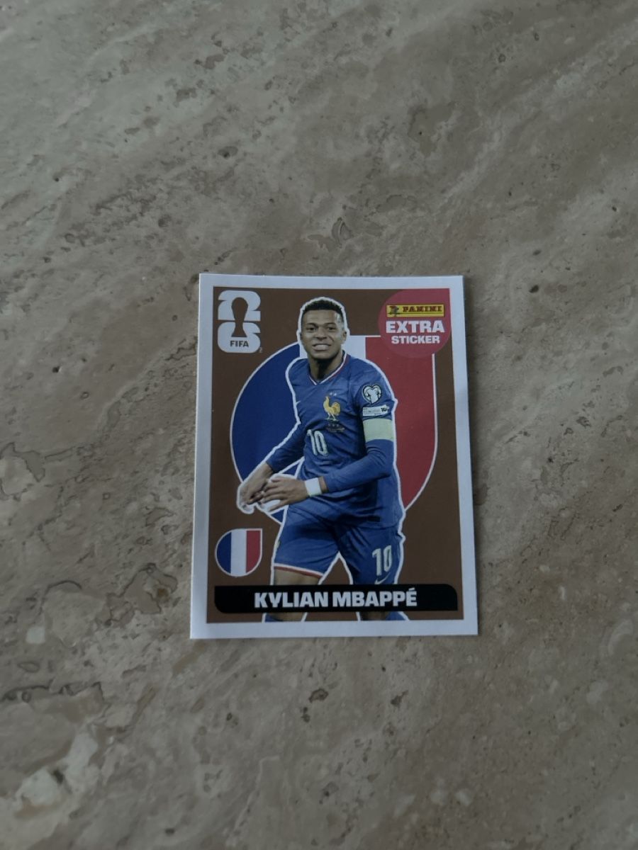 Sticker: Mbappe extra sticker (2026)  – Nuovo e nell'imballaggio originale da Rorbas venduto da cel10