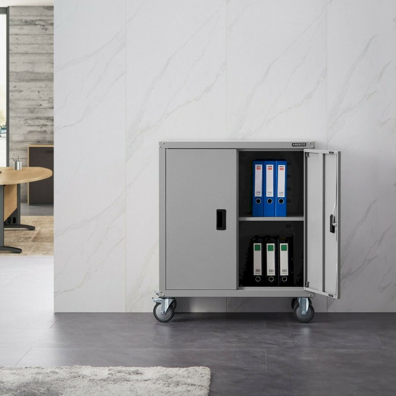 Armadi & Scaffali: Aktenschrank in grau mit 4 Rädern – Nuovo e nell'imballaggio originale da Bottighofen venduto da zaap 2