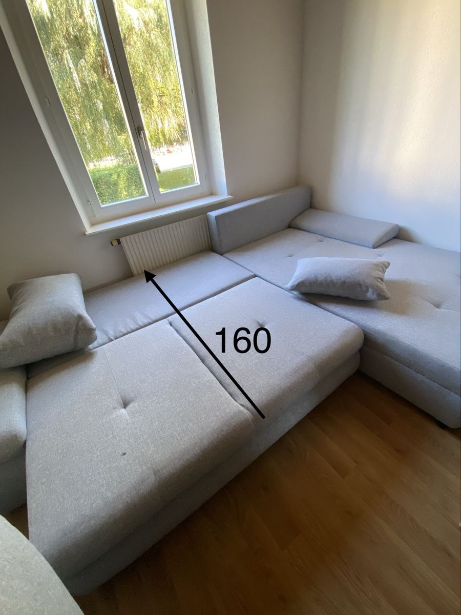 Sofas: Ecksofa Conforama grau 310x200cm mit Schlaffunktion – Gebraucht aus Tavannes von nih_tq6v 2