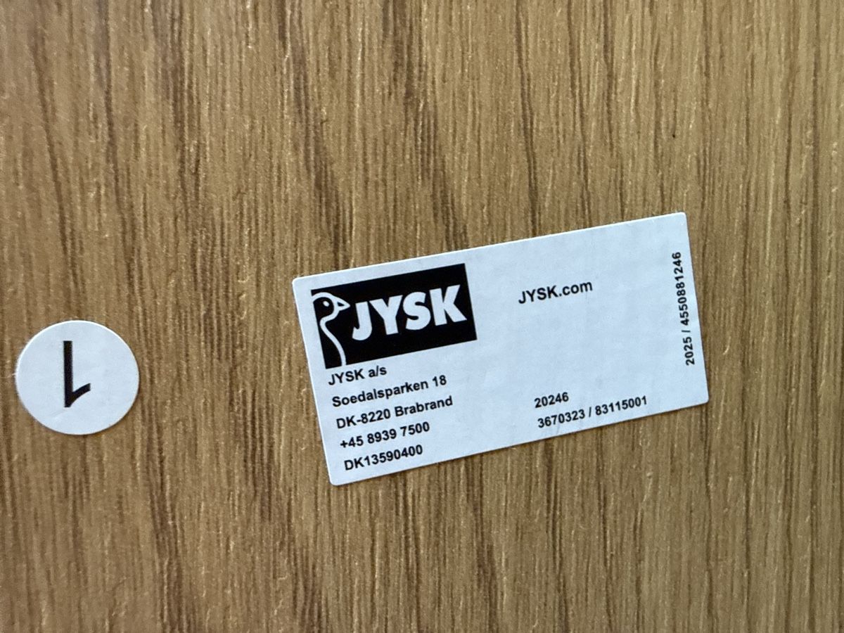 Jysk Tavoli: Esstisch JYSK Eiche Nachbildung 120x80cm – Usato da Unterseen venduto da ORION2025 3