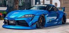 TOYOTA GR SUPRA LIBERTY WALK BODY KIT  2025 blue 1/18 NEU