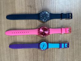 3 Swatch Uhren