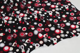 Stoff Baumwolljersey schwarz/Dots