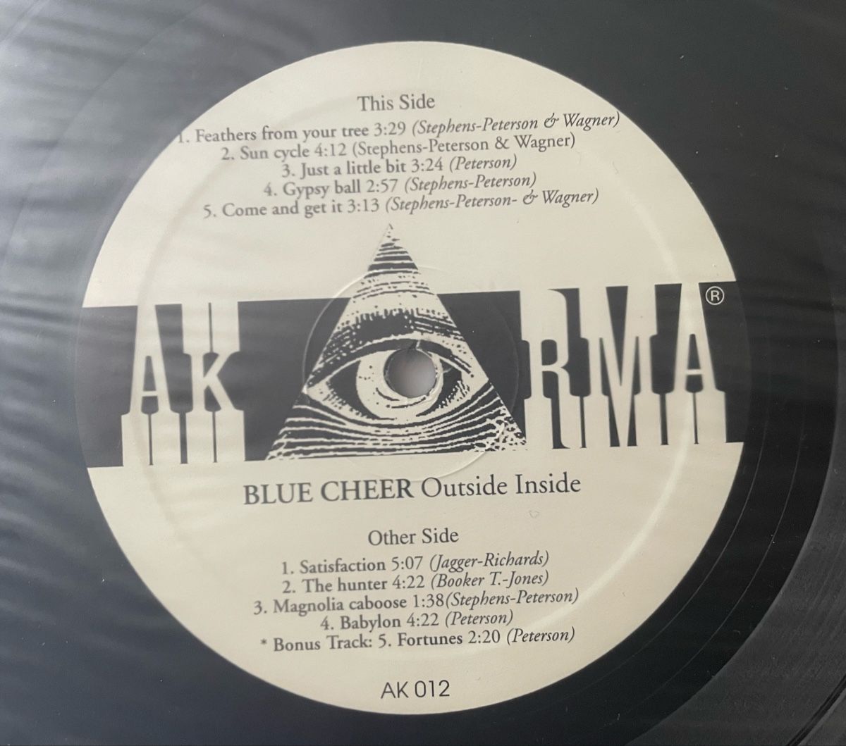 Dischi in vinile: Blue Cheer - AKARMA - Vinyl LP - Outside Inside  – Usato da Olten venduto da Bluespapst 4
