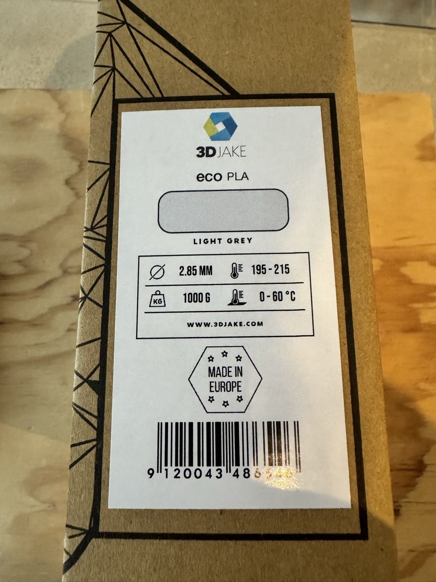 Stampanti 3D: 3DJake ecoPLA Light Grey 2.85mm 3D Drucker Filament – Nuovo e nell'imballaggio originale da Zürich venduto da VZN 1