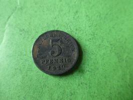 Dt. Reich 1920, 5 Pfennig
