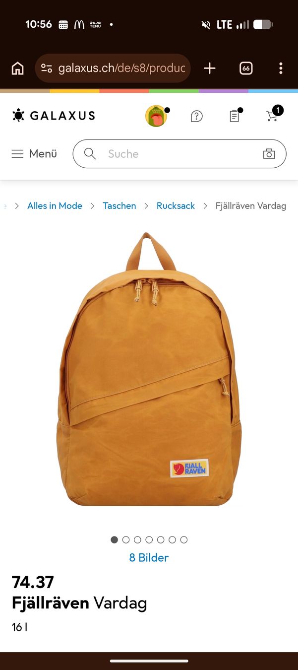 Fjällräven Rucksäcke: Sac à dos Fjäll Räven  – Gebraucht aus Courtételle von Tamcha 1