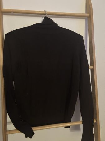 Dunkelbrauner Zara Rollkragenpullover, Gr. S