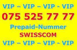 VIP SWISSCOM Natelnummer 075 525 77 77 TOP Handynummer GOLD