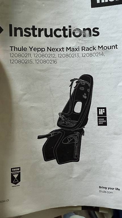 Bauch- & Rückentragen: Siège enfant vélo Thule Yepp Nexxt Maxi RM – Gebraucht aus Miex von ann_t9qq 2