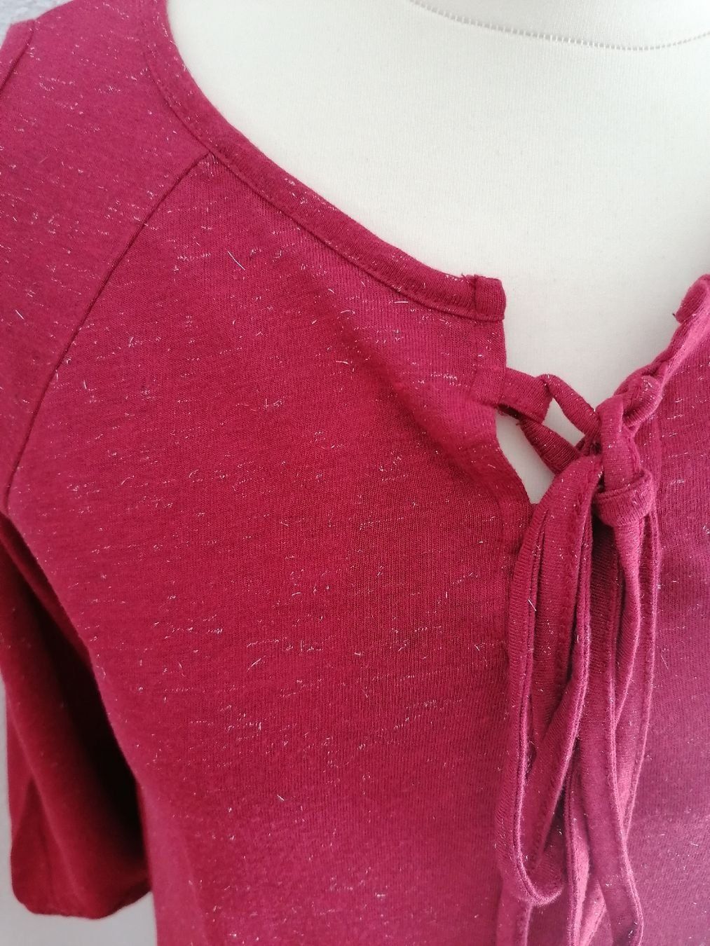 Top: Sommer Top mit Schnürung, Cut-Outs, Gr. S – Usato da Emmen venduto da Tigerlady 3