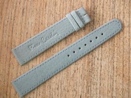 graues Leder-Uhrenband Cardin 16.5mm NOS