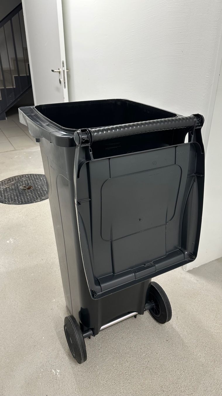 Altro per Ufficio & Commercio: Abfallbehälter/Abfallcontainer schwarz 140 l – Usato da Niederrohrdorf venduto da f.jki 2