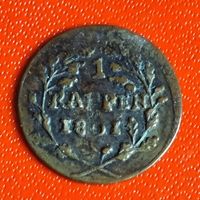 1 RAPPEN - JAHR 1801 HELV. REPUBLIK