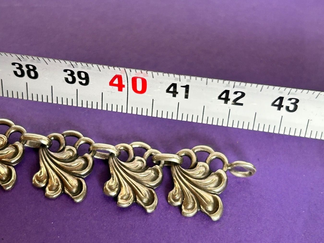 Ketten: Silberkette Jugendstil Ornamente (42cm) – Gebraucht aus Dittingen von Bellevista 6