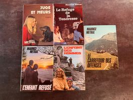 Lot de 5 livres Maurice Métral romans divers