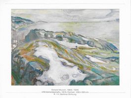 Edvard Munch «Winterlandschaft», ca. 15 x 10.5 cm