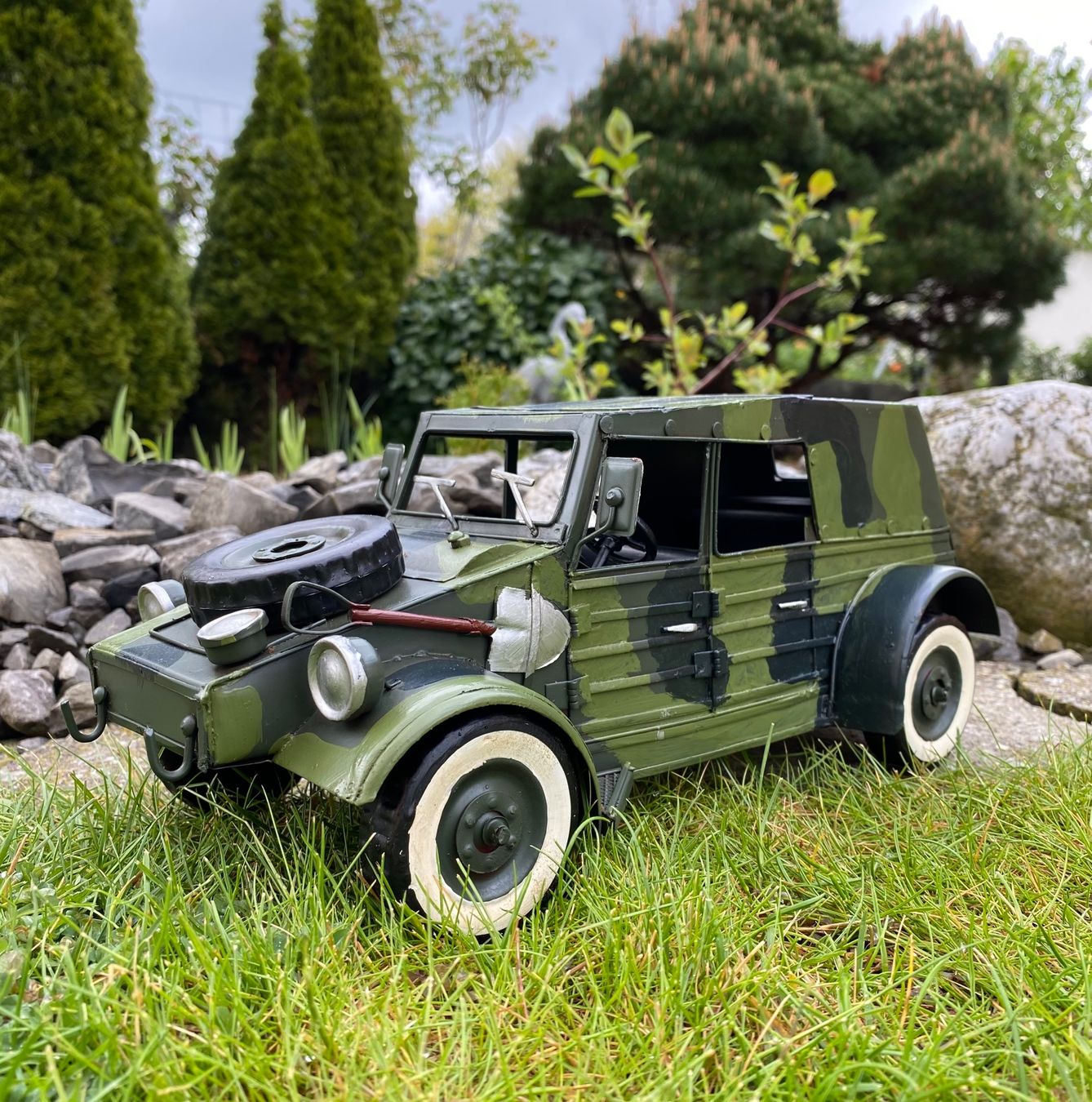Volkswagen Modellautos: Kübelwagen VW Typ 82 aus Blech – Neu (gemäss Beschreibung) aus Langendorf von Blechfahrzeuge 6
