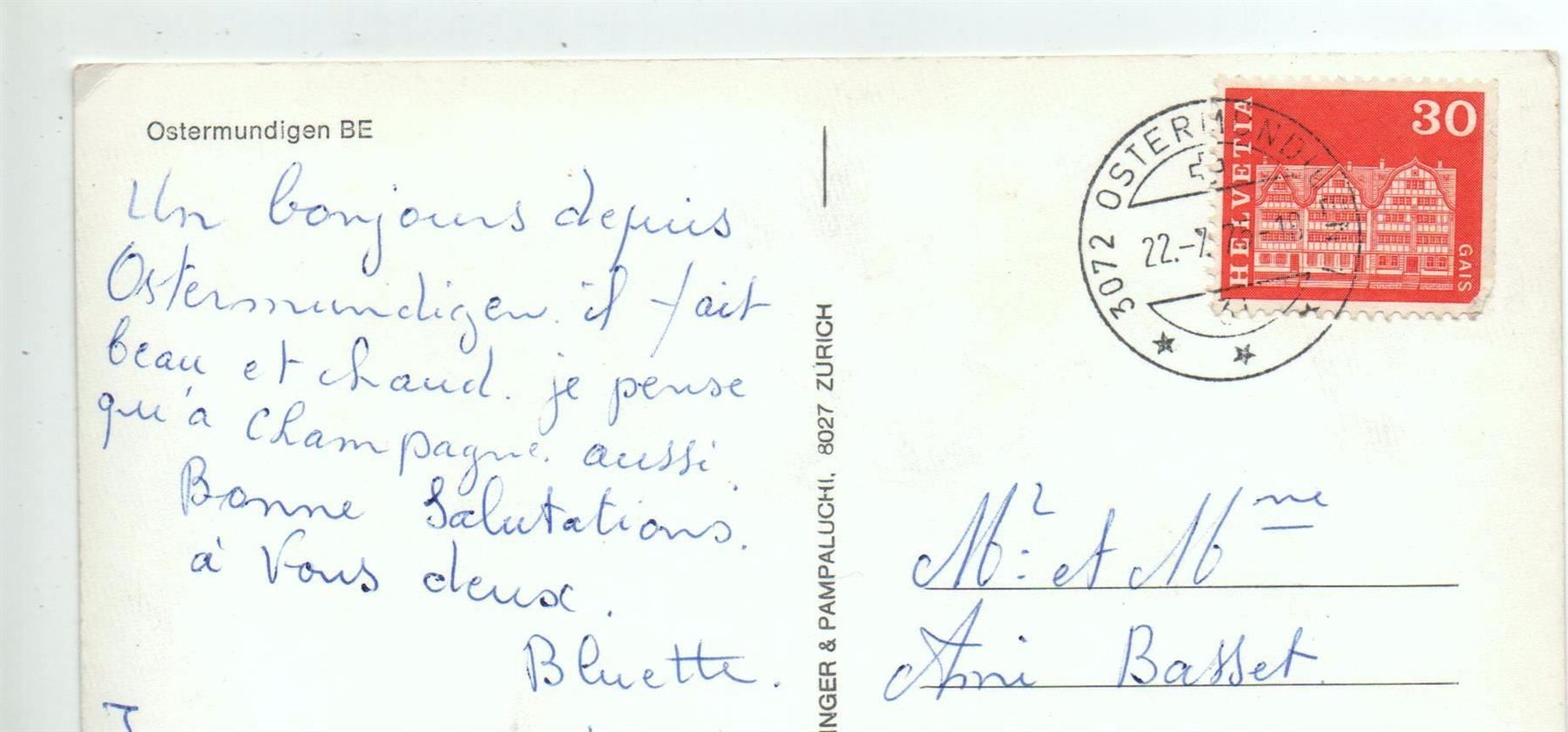 Cartoline postali: OSTERMUNDIGEN Flugaufnahme – Usato da Jona venduto da philajona 1