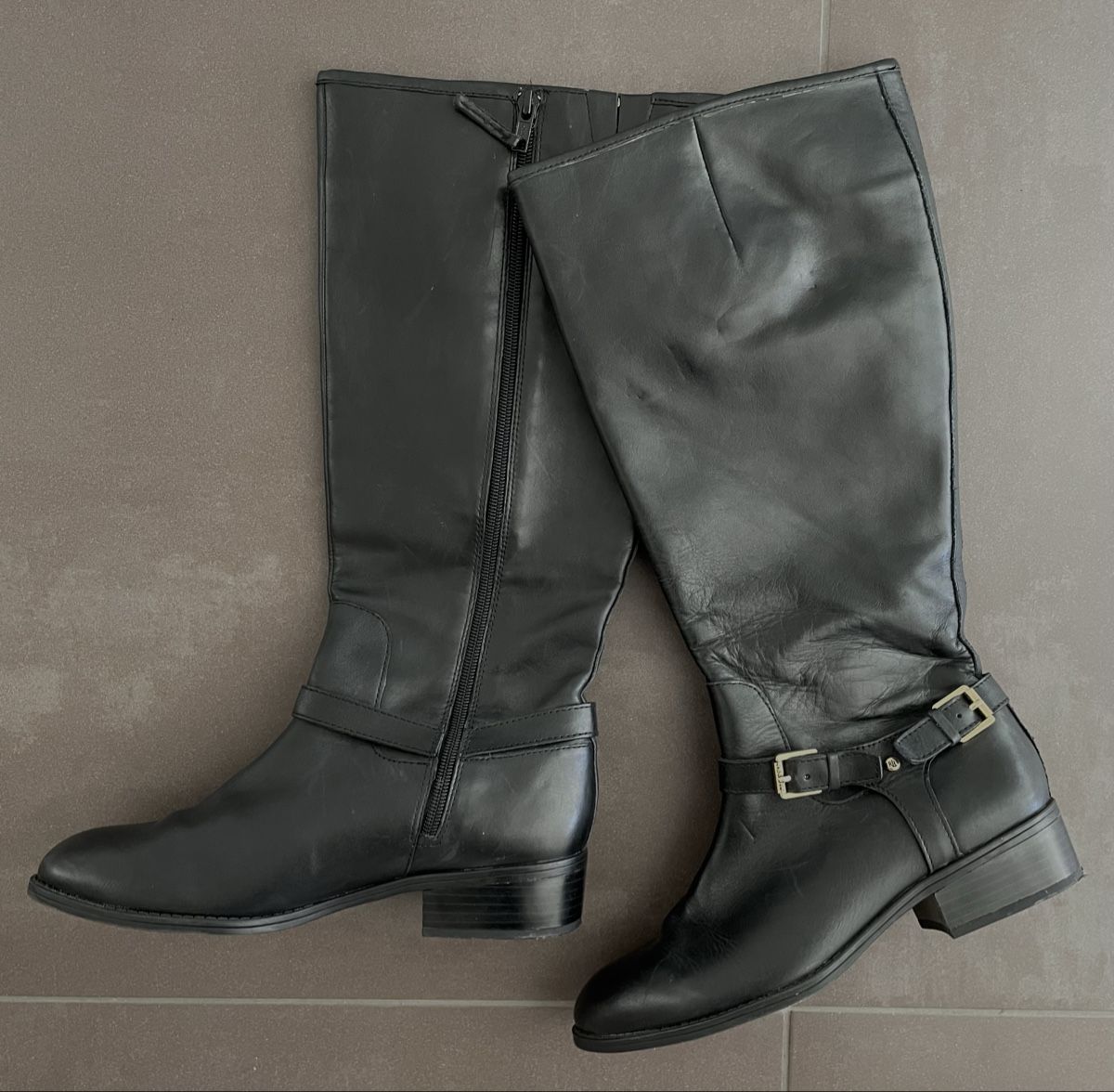 Ralph Lauren Scarpe da donna: kniehohe Ralph Lauren Lederstiefel – Usato da Hirzel venduto da jan_vqt5 1