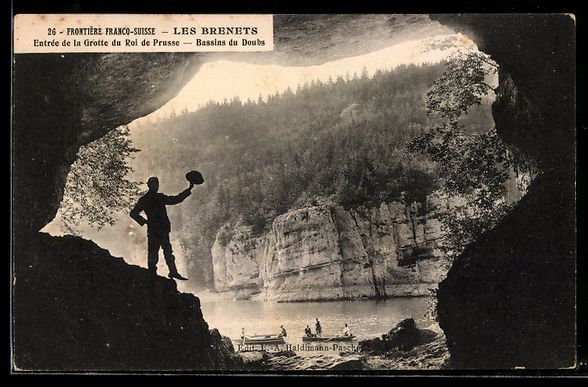 Ansichtskarten: Les Brenets, Entrée de la Grotte du Roi – Gebraucht aus Berlin von bartko-reher