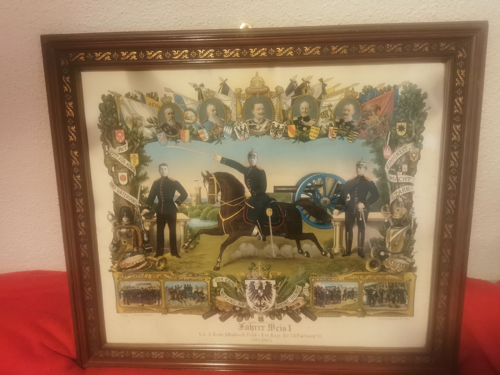 Poster & Bilder: Historisches Erinnerungs Bild eines Feld Atteleristen 1905 – Gebraucht aus Mellingen von fra_g7y8 3