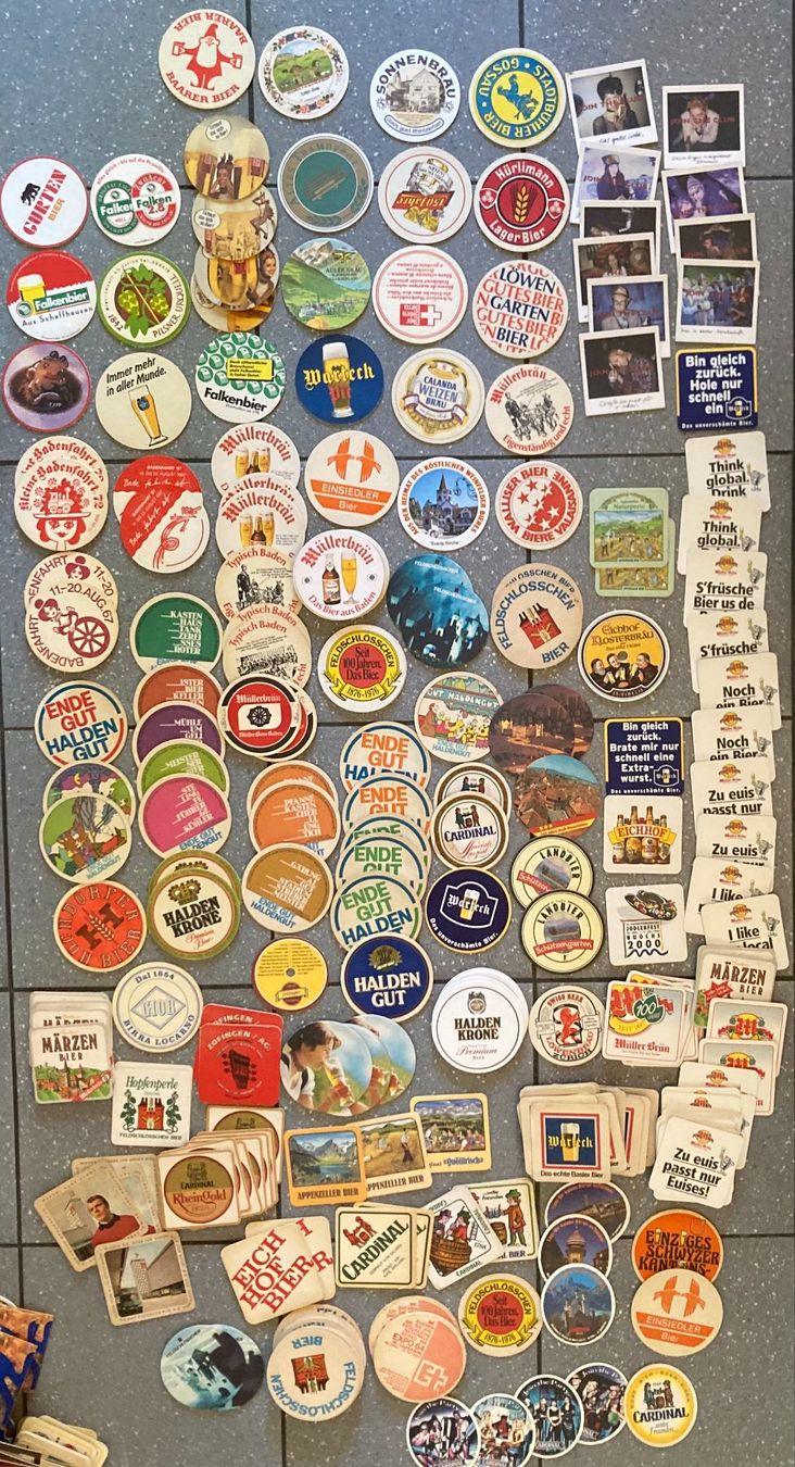 Sottobicchieri: Riesige Bierdeckel Sammlung - verschiedene Schweizer Marken! – Usato da Riniken venduto da begeh-r-bar