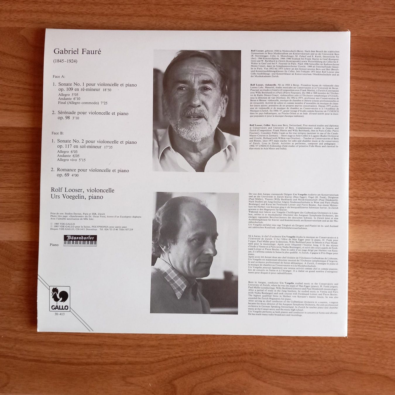 Dischi in vinile: LP - Rolf Looser - Fauré - New Old Stock, Mint ! – Nuovo (secondo la descrizione) da La Chaux-de-Fonds venduto da Swiss_LP_Records 1