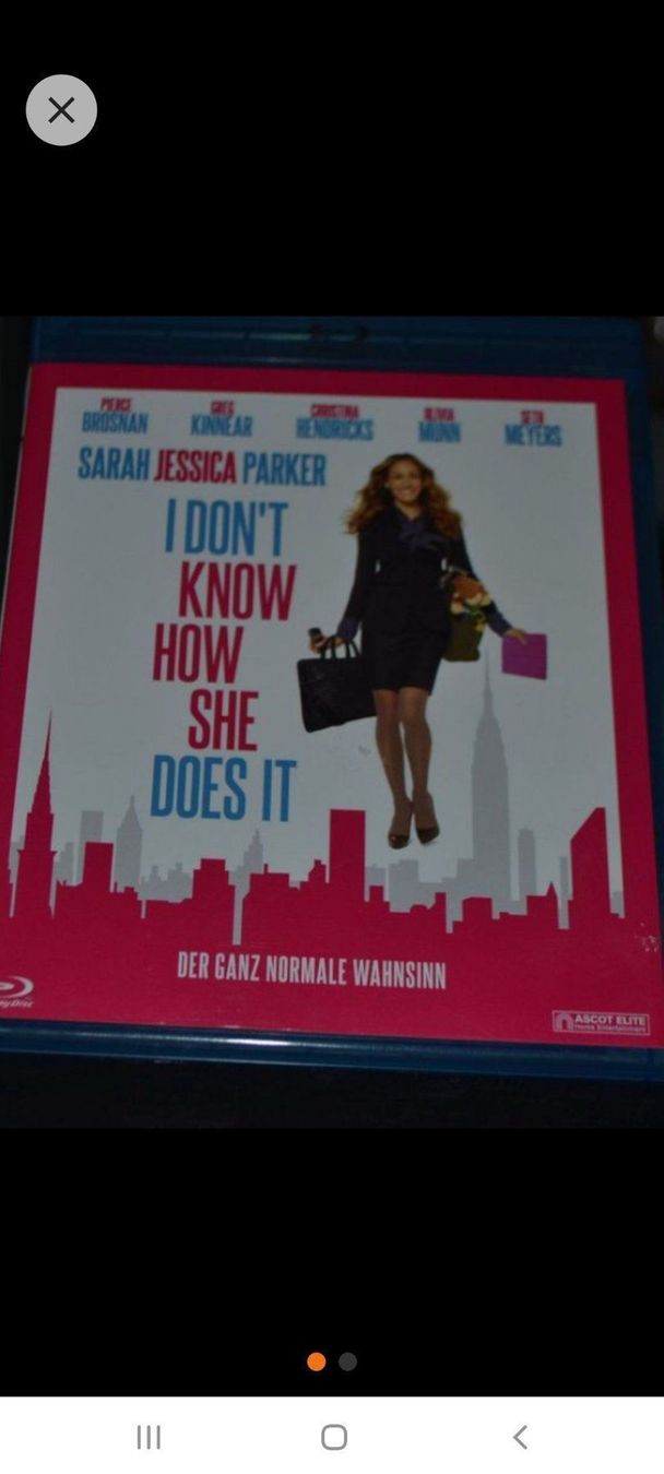 Tutti i DVDs: I DON'T KNOW HOW SHE DOES IT, BLURAY – Usato da Embrach venduto da avesi