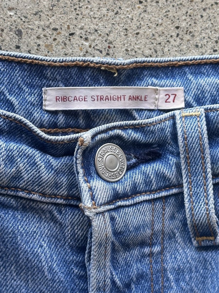 Levi's Jeans: Levi's Ribcage Straight Ankle - 27/27 - Farbe 'dance around' – Usato da Zürich venduto da ...._---_.. 3