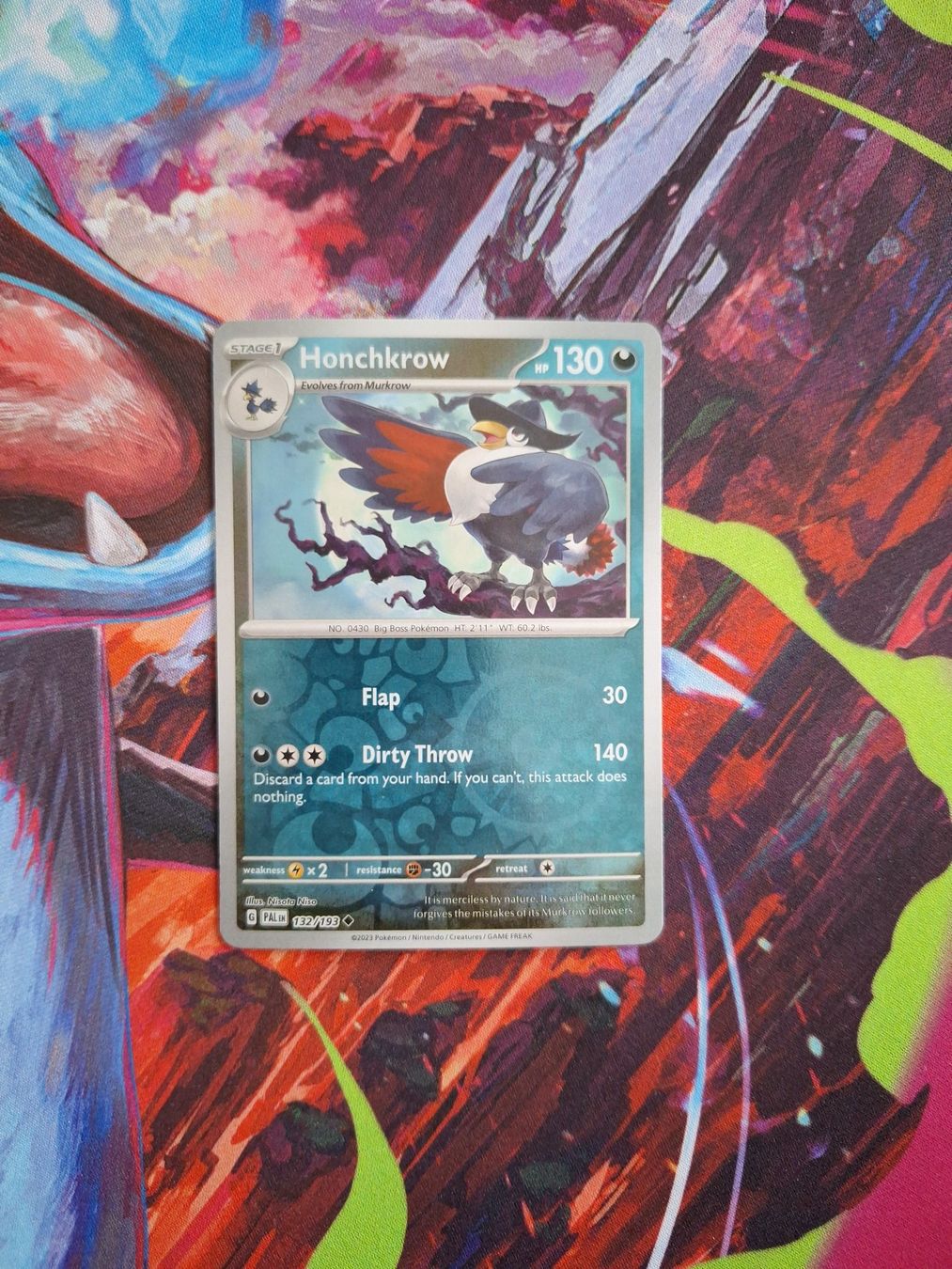 Pokémon Carte collezionabili: Honchkrow - Reverse Holo - Pokemon Paldea Evolved – Usato da Altstätten SG venduto da GGsGameshop