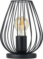 Tischlampe Vintage E27 Schwarz