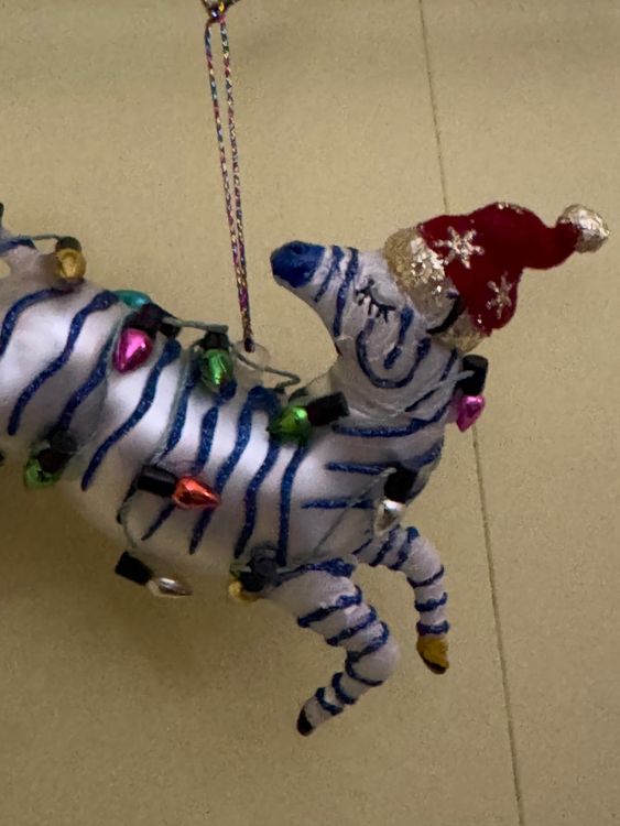 Weihnachtskugel Zebra aus Glas England (Neu und originalverpackt) in ...