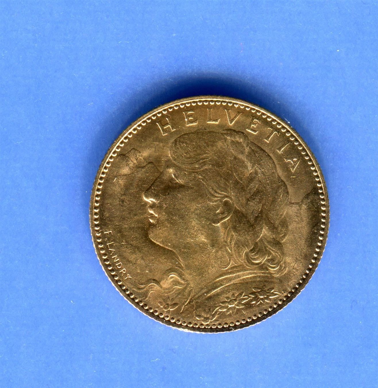 Tutti le monete: (366)10 Fr. 1916 Vreneli Top Stgl Gold – Usato da Rüthi (Rheintal) venduto da erdnuessli1 1