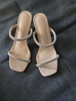 Sandaletten mit Strass, Beige, Gr. 37