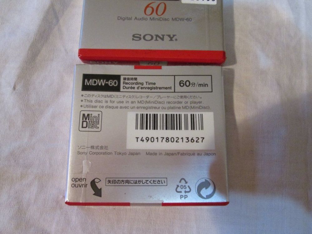 Lot 4 Minidisques Sony & Maxwell – Import Japon (occasion, Pour Walkman)