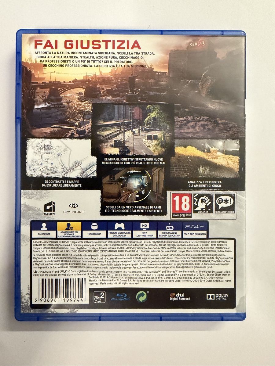 Sony Giochi: Sniper Ghost Warrior Contracts Ps4 Game – Usato da Hendschiken venduto da Jamie2006 1