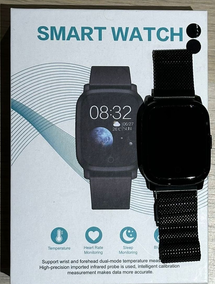 Smartwatch: Smartwatch mit Temperatur- und Herzfrequenzmessung – Nuovo (secondo la descrizione) da Leibstadt venduto da tho_l56l