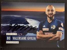 FCL Luzern Autogrammkarte Valeriane Gvilia, signiert!